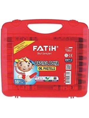 Fatih Pastel Boya 18 Renk Kıng Sıze Çantalı 50360