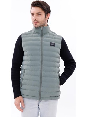 Freemen Erkek Nova Kumaş Şişme Yelek Hafif Dolgulu Fermuarlı Cepli Su Itici Rahat Kalıp
