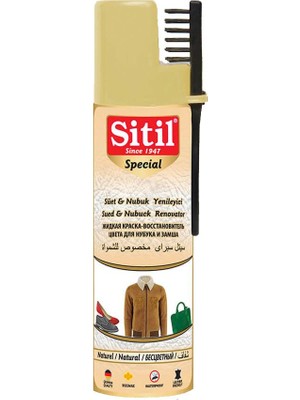 Sitil Prm. Süet Nubuk Sprey Boya Naturel 250 Ml. 4 Adet