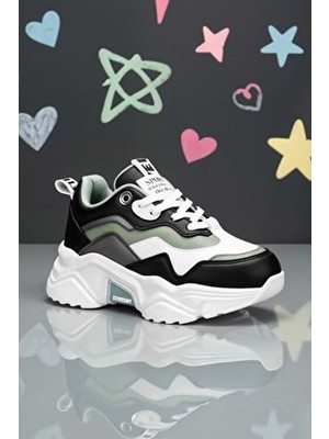 Dark Seer Kids Ds 2110 Beyaz Siyah Çocuk Sneaker