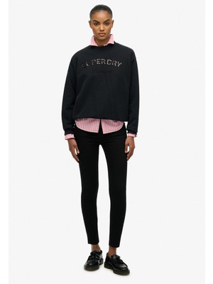 Superdry Siyah Kadın Sweatshırt W2012455A