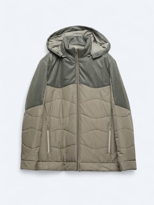 Kip Vizon Regular Fit Kapüşonlu Casual Dokuma Mont