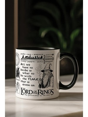 Hamiki Yüzüklerin Efendisi, Lord Of The Rings Temalı Özel Tasarım Kupa