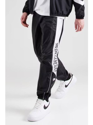 Nike Club Mens Woven Joggers Dokuma Erkek Eşofman Altı Regular Boy Siyah Beyaz
