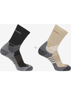 Salomon X Ultra Access Crew 2-Pack R+L Unisex Çorap