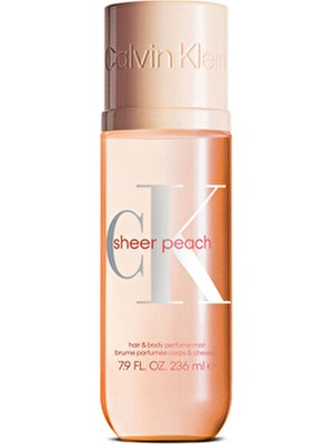 Calvin Klein Sheer Peach Hair & Body Mist 236 ml - Saç ve Vücut Spreyi