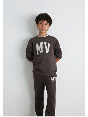 Mavi Mv Baskılı Kahverengi Sweatshirt 6S10054-71593