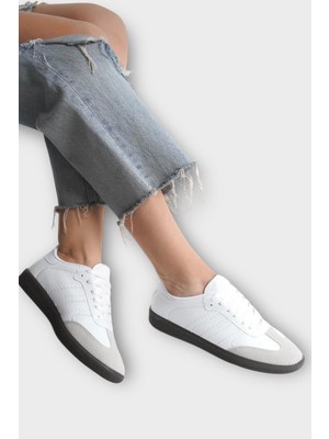 Liger Kadın Rahat Hafif Spor Ayakkabı  Beyaz