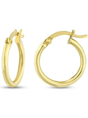 Assos Pırlanta Altın Halka Küpe - 14K