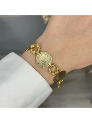 22 Ayar Dorikalı Üç Ceyrekli Bileklik