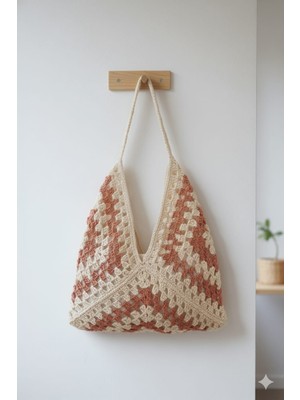 El Yapımı Büyük Boy Kadın Kol Çantası