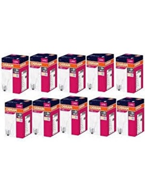 Osram 8,5 Watt Beyaz Işık LED Ampul 10 Lu Paket