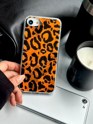 Go Aksesuar Iphone 7 - 8 - Se 2020 Shine Leopar Renk Geçişli Esnek Silikon Kılıf