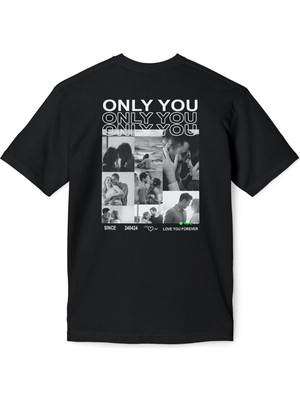 Young Fit Kişiye Özel Sevgili ve Çiftler Için %100 Pamuk Tişört - Çocuk ve Yetişkin Fotoğraf & Yazı Baskılı