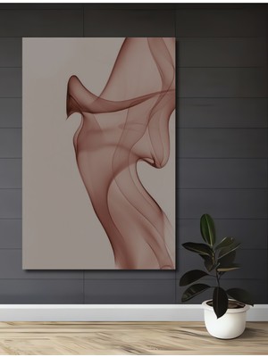 Teona Ahşap Soyut Yağlı Boya Görünümlü Ahşap Dekoratif Tablo Sanat Eseri Dikdörtgen Tablo