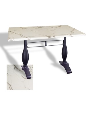 Dockers Çipa 3011 Döküm Ayak Masa 80X120 cm - (Werzalit, Wermodin ve Allzalit Tabla) - Afyon Mermer