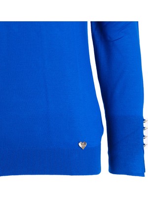 Vedi Minimalist Boğazlı Uzun Kol Kadın Kazak - Modern & Şık