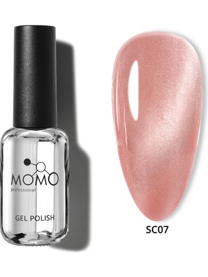 Momo Professional Korean Cat Eye, Silky Cat Eye, Kedi Gözü Oje, SC07 Gül Kurusu, 10 ml