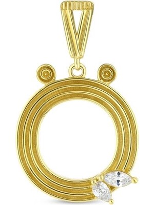 Assos Pırlanta Altın Ö Harf Kolye Ucu - 14K