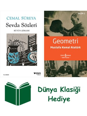 Can Yayınları Sevda Sözleri + Geometri + Dünya Klasiği Hediye