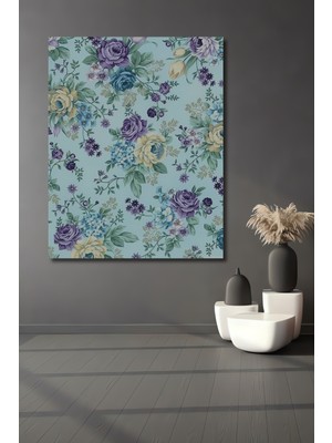 Teona Ahşap Büyülü Bahçe Sulu Boya Görünümlü Ahşap Tablo Dikdörtgen Tablo