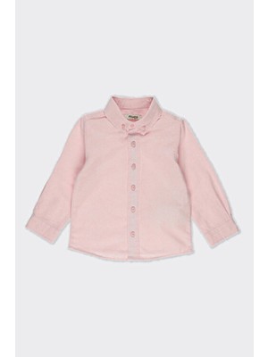 Panço Erkek Çocuk Basic Pembe Oxford Gömlek
