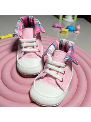 Ekoseli Spor Patik - BPT5150-PEMBE-17 Pembe