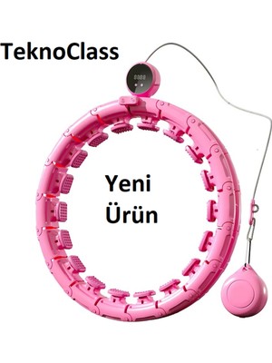 TeknoClass Akıllı LCD Ekranlı Hulalop Egzersiz Çemberi Akıllı Plates Halkası Bel Inceltme Çemberi