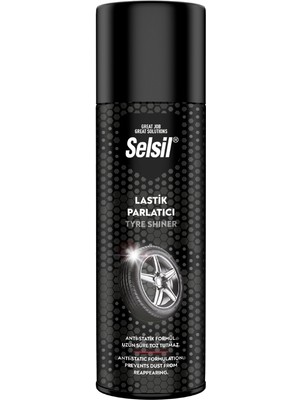 Selsil Lastik Parlatıcı 500 ml Kuruma ve Çatlama Koruyucu Özellikli Temizleme Spreyi