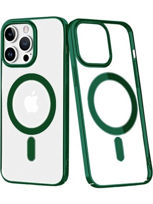 iPhone 14 Pro Max Kılıf Element Magneticsafe Sert Kapak - Köknar Yeşili - FKU6203-9113