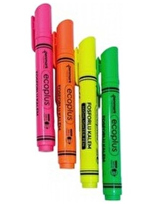 Fosforlu Kalem Penmark Yuvarlak Gövde Ecoplus Pembe Koridor Kırtasiye