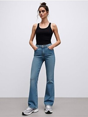LTB Noelıa Ispanyol Paça Yüksek Bel Jean Pantolon