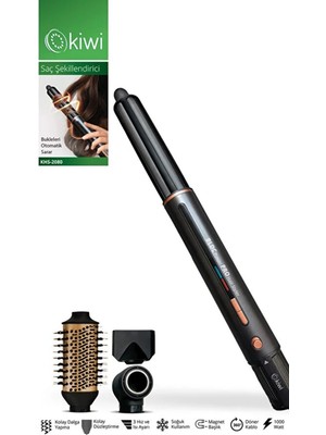 Kiwi KHS-2080 Bldc Motor Soğuk Hava Üflemeli Saç Şekillendirici 3 Kademeli Isı Ayarı ve Seramik Plaka