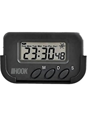 Hook Pomodoro Öğrenci Saati Kronometreli Ders Çalışma Saati Dijital Masa Saati