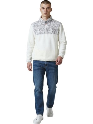 Bad Bear Too Much Half Zip Bej Erkek Sweatshirt