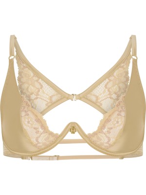 Feu De Elu Le Passe Ten Tek Balenli Dantel Detaylı Saten Balconette