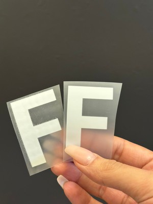 Gönülden Tasarım 2 Li Ütü Ile Yapışan F Harfi Arma Transfer Baskı 5x3 cm