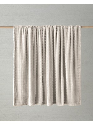 English Home Glance Bubble Supersoft Tek Kişilik Battaniye Krem