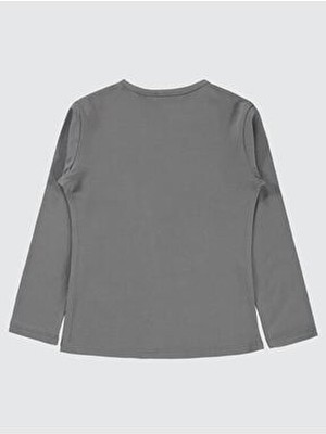 Civil Girls Basic 6-9 Yaş Sweatshirt - Gri 8-9 Yaş