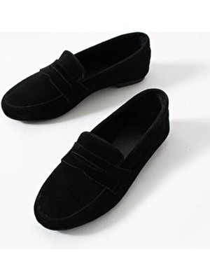 Bufu Gerçek Süet , Deri Loafer , Modern Şıklık ve Rahatlık Kadın Lofer Ayakkabı