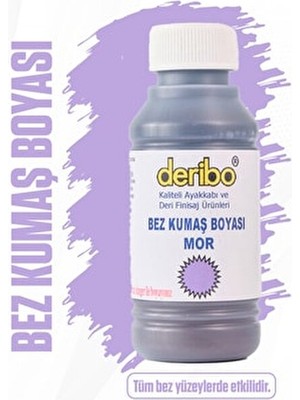 Deribo Bez ve Kumaş Ayakkabı Boyası, Ayakkabı Bakım. 100ML. Sünger Hediyeli.