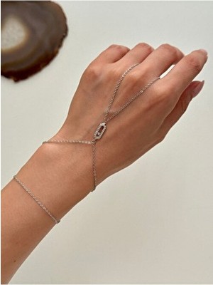 Youes Jewelry Çelik Şahmeran Bileklik Altın Kaplama Zirkon Taşlı Kadın Aksesuar