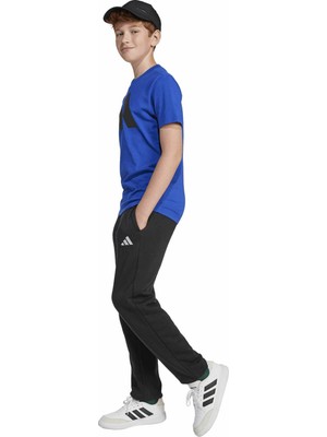 Adidas Lastikli Paça Siyah Erkek Çocuk Eşofman Altı JC9765-J Sl Fl Pt 225