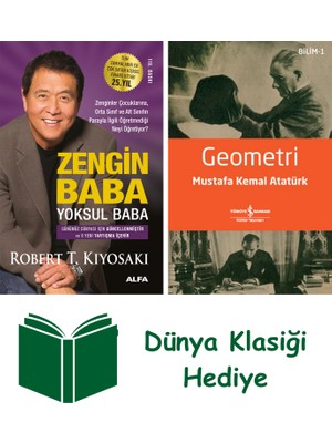 Alfa Yayınları Zengin Baba Yoksul Baba + Geometri + Dünya Klasiği Hediye