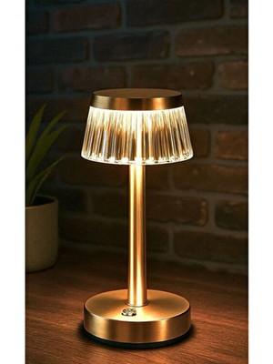 Cata Rio 3 Renk Mod'lu Dokunmatik Şarjlı Masa Lambası Sarı Renkli Modern Tasarım LED Aydınlatma