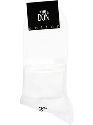 The Don Yarım Konçlu Erkek Çorap Beyaz