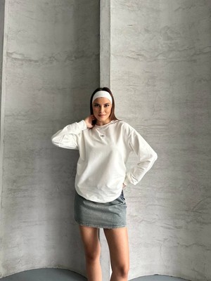 Clv Kln Beyaz Uzun Kollu T-Shirt