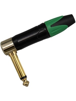 6.3 mm Mono L Tip Plastik Gövde Metal Uç Gitar Jack Fiş