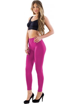 Marsilyan Fuşya Mı Emay 7700 Likralı Uzun Battal Tayt