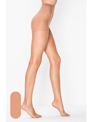 Penti Fit 15 Soğan Kabuğu Külotlu Çorap Düz Desenli Poliamid Karışımlı Kadın XL İnce ve Parlak